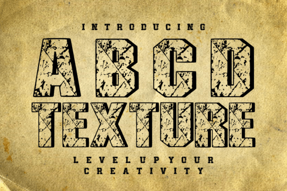 🔥 ABCD Texture – Bold Gritty Grunge Display Font 🔥