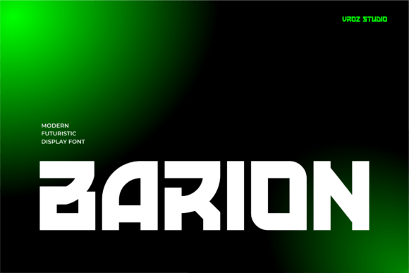 Barion: The Bold and Futuristic Display Font for Modern Design