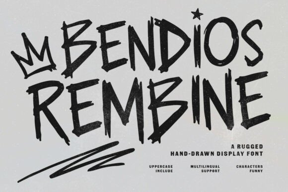 Bendios Rembine: Bold and Expressive Font