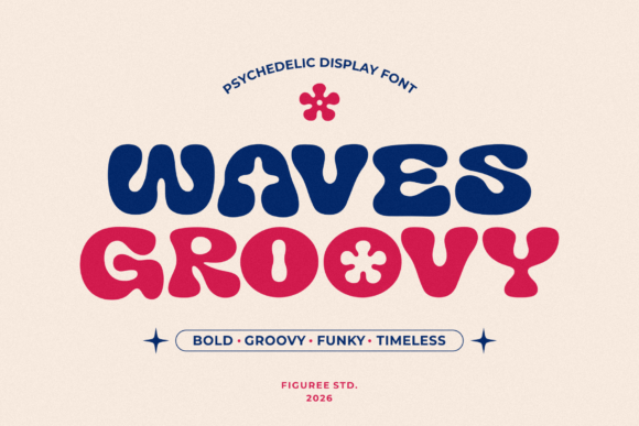 Bring Bold Retro Energy with Groovy Waves Font