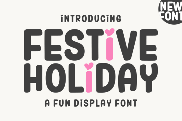 Captivate with Festive Holiday Font's Vibrant Charm