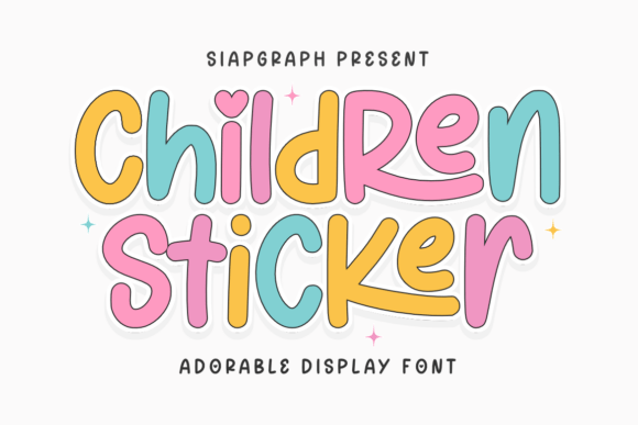 Children Sticker: A Joyful Font for Creative Projects