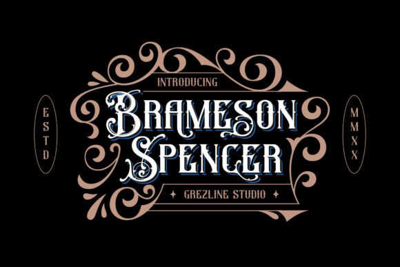 Discover Brameson Spencer: A Bold and Elegant Display Typeface