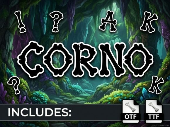 Discover Corno: A Bold Skeletal Font