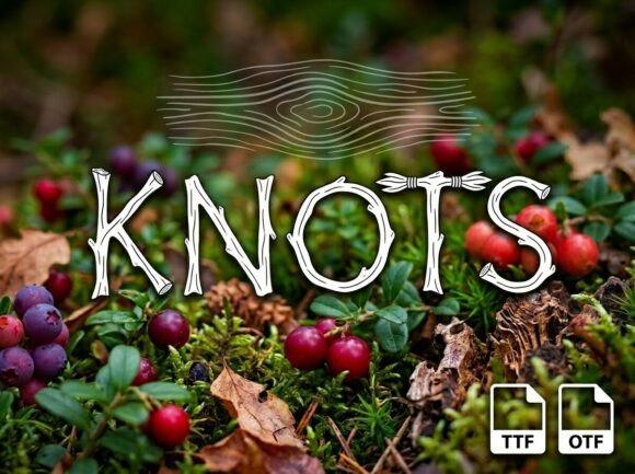Discover the Art of Knots: A Unique Decorative Display Font