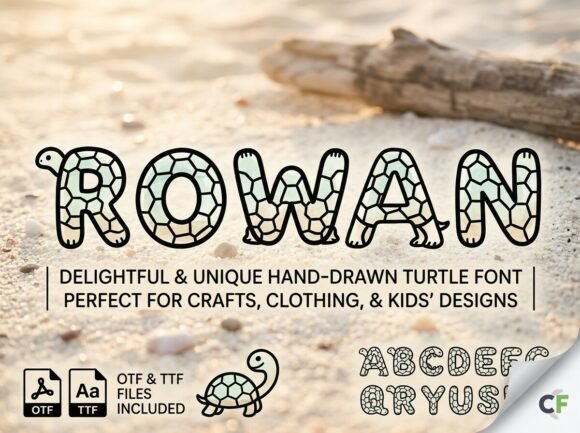 Discover the Charm of Rowan: A Unique Turtle Font