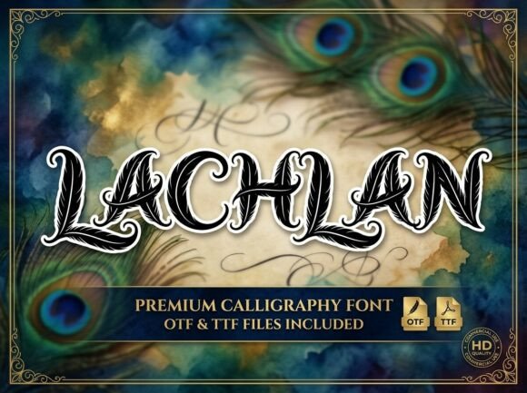 Embrace Elegance with Lachlan: The Premium Calligraphy Font for Luxury Design