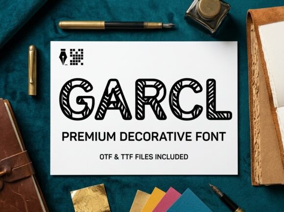 Garcl: The Ultimate Decorative Display Font for High-Impact Design