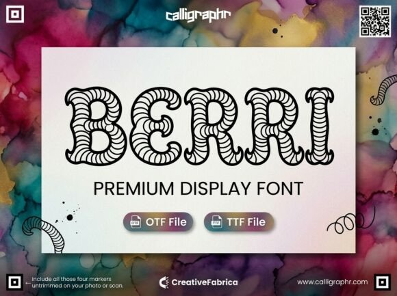 Get into the Groove with Berri: A Mesmerizing Display Typeface
