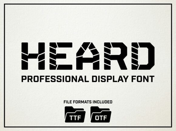 Heard Font: Evaluating Suitability for Decorative Display Projects