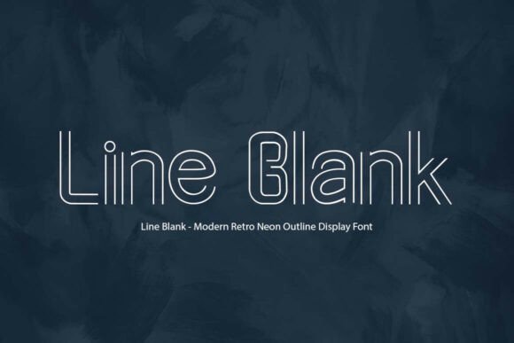 Illuminate Your Designs with Line Blank: A Neon-Style Display Typeface