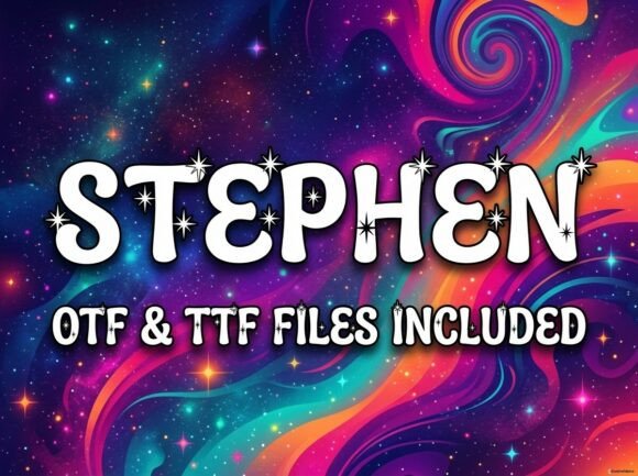 Illuminate Your Designs with Stephen: A Radiant and Interstellar Typeface