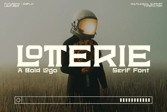 Lotterie: A Bold, Futuristic Display Font
