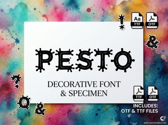 Pesto: A Nautical Typeface for Creative and Strategic Branding