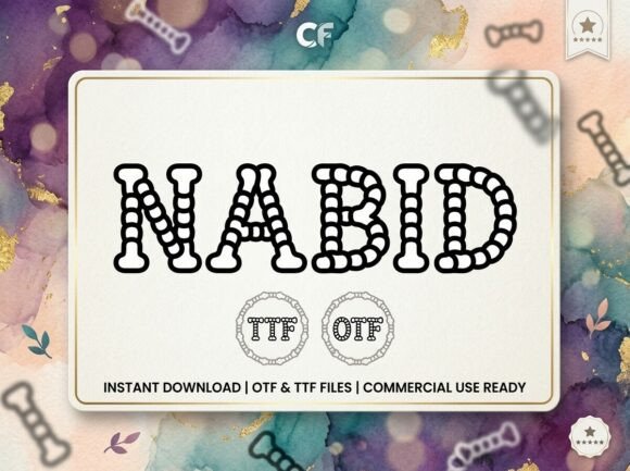 Rattle the Foundations of Design with Nabid: A Playful and Prehistoric Typeface