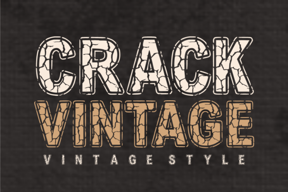 Rugged Elegance with Crack Vintage Font