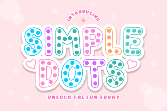 Simple Dots: A Playful and Vibrant Font for Creative Projects