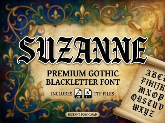 Suzanne: A Bold and Artistic Font for Creative Minds