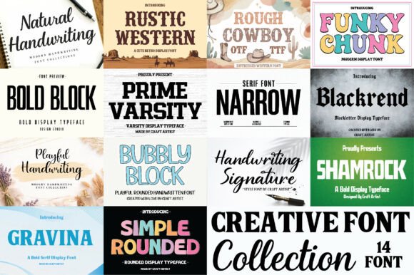 Unlock Your Creativity with the Creative Collection: A Comprehensive Typography Bundle