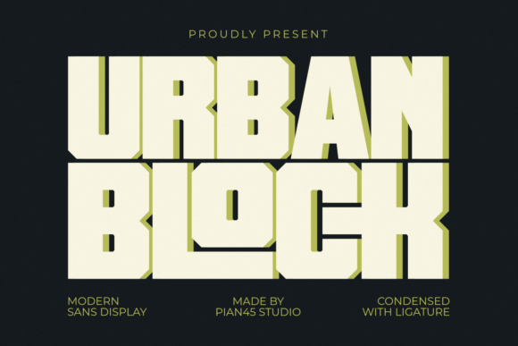 Urban Block: Commanding Typography for Modern Brands
