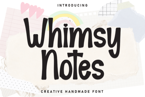 Whimsy Notes: A Charming Handwritten Font