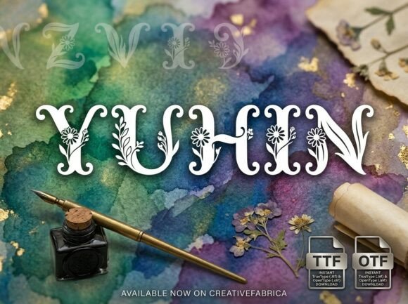 Yuhin: Bold Decorative Display Font for Impact